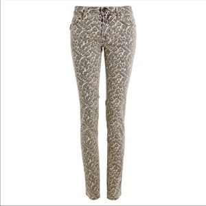 Zadig & Voltaire Eva Leopard Pattern Jeans, size 25